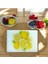 Temperli | Antibakteriyel Cam Kesme Tahtası| 25CM x 35 Cm| Fresh Limon Kesim Tahtası |ortaboy 2