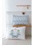 2'li Yastık Kılıfı (35X45) Blue Royal Series - O Harfi 1