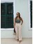 Beige Bel Detay Kemerli Pantolon 1