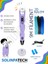 3D Kalem 3D Pen USB Kablolu Üç Boyutlu Yazıcı Kalem Printer-Mor (3 Adet 3M Filament -9Metre-) 1