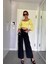 Viana Extra Yüksek A.c.a.i.p S.o.l.m.a.z Siyah Salaş Jeans Palazzo Pantolon 2