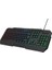 Thunderstrike Rgb Işıklandırma - 1000Hz Polling Rate - Örgü Kablolu Membran Oyuncu Klavyesi 3
