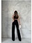 Leo Penelope Chriss Kadın Salaş Solmayan Siyah Süper Yüksek Bel 90's Wide Leg Comfort Likralı 3