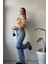 Penolope Kadın Orj Cj Düğmeli Wide Leg Jean 4