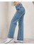Wide Leg Kar Yıkama Kadın Salaş Jeans Pantolon, Bol Paça Mavi Kadın Kot Palazzo Jean Pantolon 2024 2