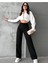 Zero Max Siyah Süper Yüksek Bel Wide Leg Jeans Likralı Salaş Paça Kot Pantolon Siyah Bol Paça 1