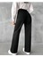 Zero Max Siyah Süper Yüksek Bel Wide Leg Jeans Likralı Salaş Paça Kot Pantolon Siyah Bol Paça 3