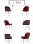 Keşfet Series Sandalye , 6 Adet , Mutfak , Oturma Odası, Salon, Metal Ayak , Çok Amaçlı 1