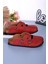 8104 Kırmızı Renkli Çapraz Sabo Terlik 1