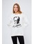 Cumhuriyet Koleksiyonu Atatürk Baskılı Imzalı Sweatshirt - Beyaz 1
