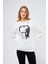Cumhuriyet Koleksiyonu Atatürk Baskılı Sırtı Imzalı Sweatshirt - Beyaz 1