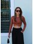 Taba Asimetrik Kesim Uzun Kol Crop Body 4