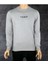 Pamuklu Gri Oversize "let The Show Begin" Baskılı Sweatshirt 4