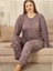 Battal Beden Uzun Kollu Anne Pijama Takımı 2700 1