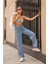Zero Max Kar Yıkama Wide Leg Salaş Bol Paça Kadın Jeans Pantolon Jean 1