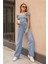 Zero Max Kar Yıkama Wide Leg Salaş Bol Paça Kadın Jeans Pantolon Jean 4
