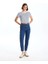 Indigo Beli Kemerli Mom Fit Kadın Jean Pantolon 1