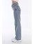 Kadın Açık Mavi Yüksek Bel Geniş Paça Bol,salaş Palazzo Jeans(1 Beden Büyük Alınız) 3