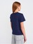 30584 Bisiklet Yaka Pamuklu T-Shirt-Lacivert 2