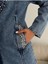 Oreo Jeans Kadın Yaka ve Cepleri Inci ve Taş Işlemeli Denim Ceket 3