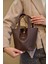 Kahverengi Kadın Kilit Aksesuarlı Sepet 2