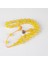 Sıkma Kehribar Beyzi Kesim Bilek Boy 6.5X8MM Tesbih - Sarı 1