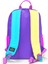 Çok Renkli Dört Bölmeli Okul Sırt Çantası 23676 2