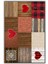 Patchwork Halı Kalpli Halı Parke Görünümlü Halı Kumaş Görünümlü Dijital Baskılı Halı 2