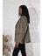 Hot Fashion Kadın Mono Yaka Nubuk Ceket 4