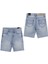 Erkek Çocuk Denim Şort 10-14 Yaş Mavi 1