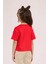 Kız Çocuk Nakışlı Tshirt 4-9 Yaş Kırmızı 3