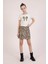 Dmb Kız Çocuk Leopar Baskılı Crop 9-14 Yaş Krem 3