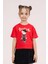 Dmb Kız Çocuk Baskılı Tshirt 4-9 Yaş Kırmızı 1