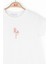 Nk Kız Çocuk Flamingo Tshirt 4-8 Yaş Ekru 2