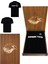 Lisanslı Yazılı Logolu Siyah T-Shirt Kartal Ahşap Kutulu 1