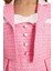 Kız Çocuk Elbise Bolero ve Çanta 8-14 Yaş Pembe 3