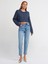 Kar Yıkama Comfort Mom Jean Pantolon-Mavi 1