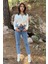 Vit Açık Mavi Mom Jeans Likralı Yüksek Bel Mavi Kar Yıkamalı Mom Kot Pantolon 2024 1
