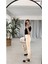 Lora Super Bej Mom Boyfriend Kot Pantolon Yüksek Bel Esnek 2024 2