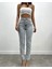 Zero Max Yüksek Bel Blue Mom Jeans Likralı Esnek Mavi Kot Pantolon 2