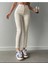 Krem Renk Mom Jean Pantalon 2