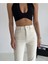 Jiona Yüksek Bel Krem Mom Jeans Krem Likralı Mom Jeans 2024 3