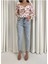 Vit Mom Jeans Eskitmeli Kar Yırtıklı 90S Boyfriend Yüksek Bel Kot 1