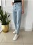 Lamina Mavi Kar Yıkama Yüksek Bel Mom Jeans Boyfriend (1 Beden Büyük Alınız) 2