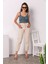 Dora Yüksek Bel Likralı Bej Mom Jeans Esnek Kot Pantolon 2024 1
