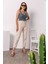 Dora Yüksek Bel Likralı Bej Mom Jeans Esnek Kot Pantolon 2024 2