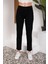 Leo Penelope Zero Jeans Kadın Siyah Yüksek Bel Comfort Likralı Denim Mom Kot Pantolon 1