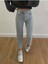 Julia Kadın Mavi Kar Yıkama Mom Boyfriend Yüksek Bel Kot Jeans Pantolon 1
