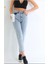 Zero Max Kadın Yüksek Bel Mavi Mom Jeans Likralı Kot Pantolon 2