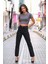 Leo Penelope Zero Madgırl Siyah Mom Kot Pantolon Likralı Solmaz Siyah Ekstra Rahat Mom Jeans 2